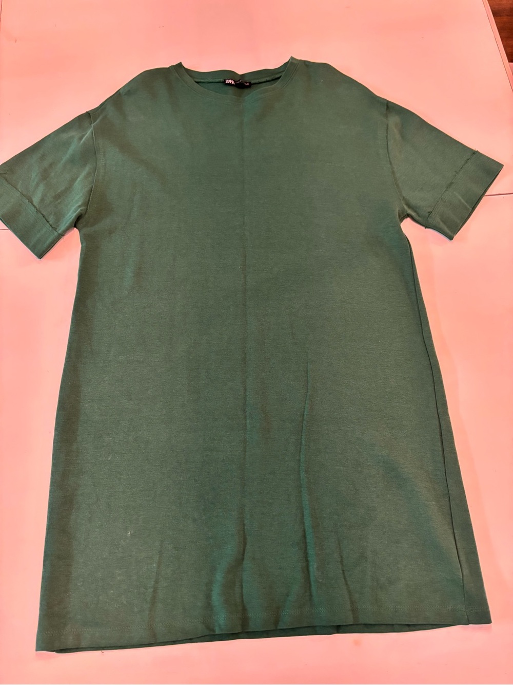 Women’s Zara Green Short Sleeve Tee Dress